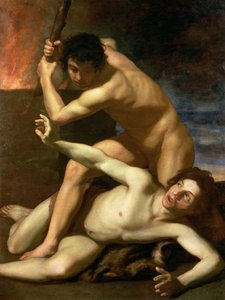 Kain myrder Abel, ca. 1610 (olie på lærred)