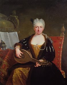 Portræt af Faustina Bordoni, Händels sangerinde, ca. 1830 (olie på lærred) af Bartolomeo Nazari