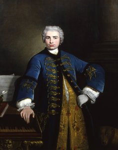 Portræt af sangeren Farinelli Carlo Broschi 1705-1782, 1734. af Bartolomeo Nazari