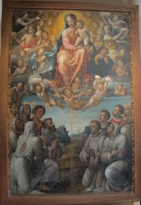 Bartolomeo neroni kendt som pindsvinet, Madonna med brødrene i kompagniet af Bartolomeo Neroni