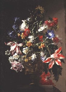 Buket af blomster af Bartolomeo Perez