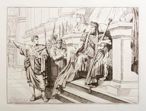 Appius Claudius træder frem for Tigranes, konge af Armenien af Bartolomeo Pinelli