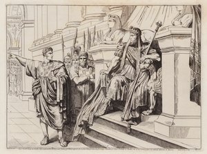 Appius Claudius sendt af Lucullus til Tigranes den Stores hof (radering) af Bartolomeo Pinelli