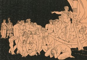 Charon og spøgelserne af Bartolomeo Pinelli