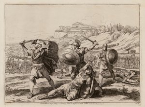Kampen mellem Horatii og Curiatii (radering)