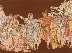 Coriolanus og hans mor af Bartolomeo Pinelli