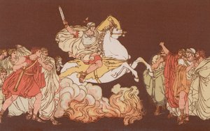 Curtius springer ind i afgrunden af Bartolomeo Pinelli