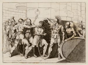 Karthaginernes henrettelse af Atilius Regulus (radering)