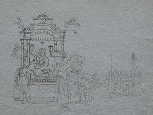 Frugtsælger af Bartolomeo Pinelli