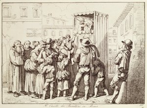 Dukkekabine i Rom af Bartolomeo Pinelli