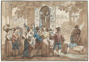 »Charlatanen«, illustration til »Romerske dragter og skikke«
