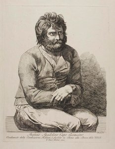 Røverhøvding Stefano Spadolino af Bartolomeo Pinelli