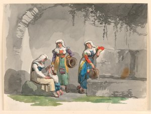 Tre syditalienske kvinder af Bartolomeo Pinelli