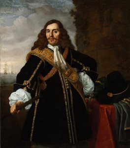 Portræt af kaptajn Gideon de Wildt (1624-1665) - Maleri af Bartholomeus van der Helst (1613-1670), olie på lærred (135,8x119 cm) af Bartolomeus van der Helst