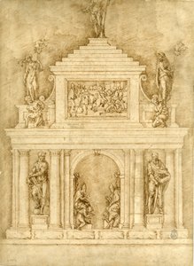 Projekt for gravene til Leo X og Clemente VII af Bartolommeo Bandinelli