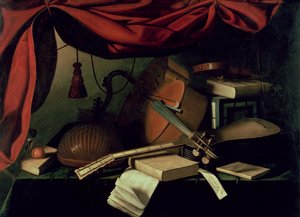 Musikalsk stilleben af Bartolommeo Bettera