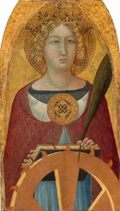 Den hellige Katarina af Alexandria, ca. 13351340.