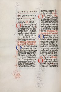 Missale: Fol. 146v: Musik til forskellige bønner..., 1469. af Bartolommeo Caporali