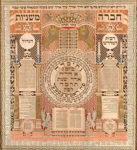 Mindetavle og Omer Kalender af Baruch Zvi Ring
