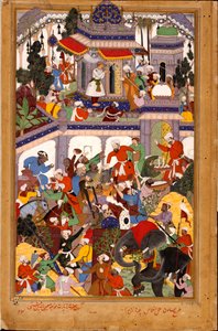 Akbar besøger Khwaj-helligdommen: Muin ad-Din Chishti i Ajmer, 1590