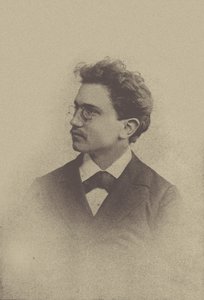 Portræt af komponisten Hans Huber 1852-1921, 1898. af Basel . Photo studio Taescher and