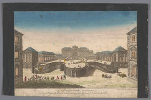 Udsigt over Palais Schwarzenberg nær byen Wien 20th Vue d