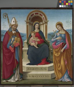 Madonna og barn med Skt. Justus af Volterra og Skt. Margaretha af Antiokia