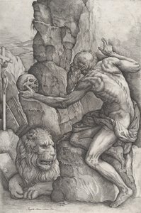St. Jerome, ca. 1550-60. af Battista Franco Veneziano