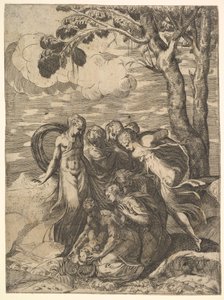 Moses reddet fra Nilen, 1500-tallet.