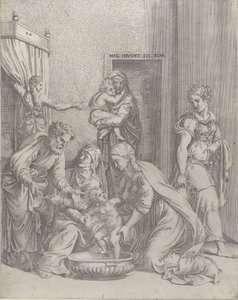 Den hellige familie, 1535-73., 1535-73. af Battista del Moro