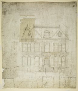 Peter Schuttler II House, Chicago, Illinois, forreste facade af Bauer and Loebnitz