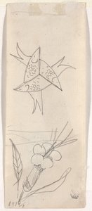Ark med skitser [verso] af Beatrice Godwin Whistler