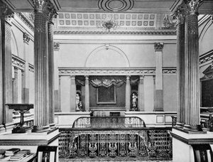 Den store trappe, Londonderry House, 1908.