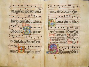 Benediktiner Antifoni, ca. 1467-70. af Belbello da Pavia