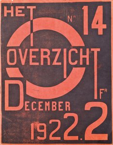 Forside til december 1922-udgaven af ​​magasinet "The Overview", 1922 af Belgian School