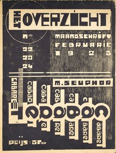 Forside til bladet "Oversigten", ca. 1921-1925 af Belgian School