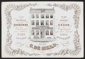 La Nouvelle Couronne, De Nieuwe Kroon, Anvers, Antwerpen (kobberstik) af Belgian School