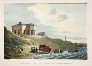 Dronningens pavillon i Scheveningen, ca. 1895 (fotokrom) af Belgian School