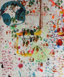 Story Telling, 2007 (screen print på råt lærred)