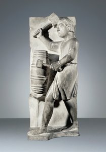 August, statue fra Cycle of Months, dåbskapellet i Parma
