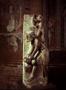 Pulling Roer: November fra en statueret kalender for Månedens Arbejder, ca. 1200