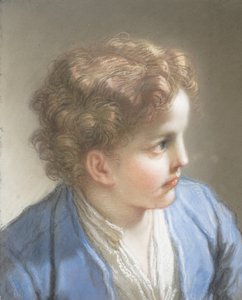 Studie af en dreng i en blå jakke, 1717.
