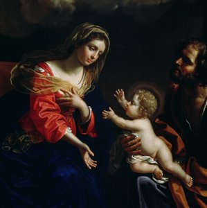 Den hellige familie, detalje, 1682