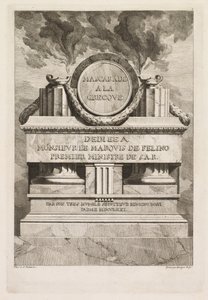 Græsk maskerade: Dedikationsside, 1771. af Benigno Bossi