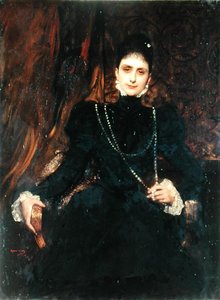 Portræt af Mme M.S. Derviz, ca. 1899 (olie på lærred) af Benjamin  Constant