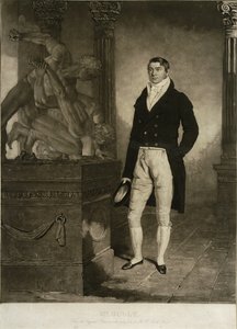 Mr Gully, graveret af Charles Turner (1774-1857) (mezzotint) af Benjamin (after) Marshall