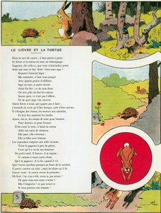 Haren og skildpadden, illustration fra 