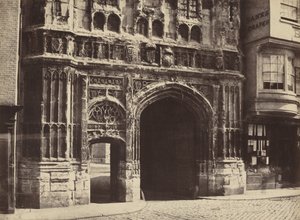 Christchurch Gateway, Canterbury,1854, trykt 1857 (foto) af Benjamin Brecknell Turner