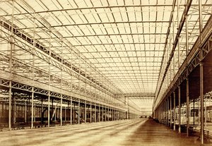 The Nave at Crystal Palace, Hyde Park, marts 1852 (albumin print fra kalotype negativ)