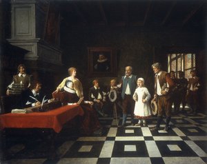 Hos skatteopkræveren, 1889
